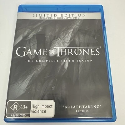 Game Of Thrones Complete Season 5 Blu-ray 5 Disc Set Limited Edition - image 1 of 4