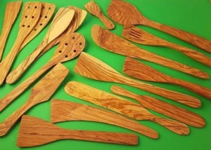 Espátulas de madera - espátulas de cocina hechas a mano - 12 modelos - regalos de ducha de boda - Imagen 1 de 62