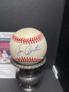 Joe Carter - Signed OAL Brown Baseball -JSA (AY19145) - Picture 1 of 6