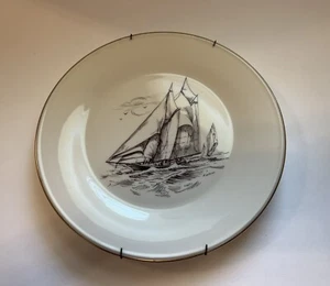 LENOX Sailing Schooner Ship Wall Plate 10.75 inch Replacement Made In USA - Picture 1 of 4