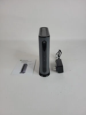 Cable Modem + AC1900 Router Motorola MG7700 24x8 DOCSIS 3.0 Black - Image 1 of 4