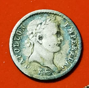 Napoléon 1er ♦ Empereur ♦ Jolie Demi Franc ♦ 1809 K Bordeaux ♦ RARE 42k mint ! - Imagen 1 de 2