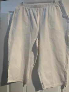 274 Denim & Co. D & Co. Mujer 2X Blanco Capris Cintura Elástica Pull Ons Otro Colo - Imagen 1 de 5