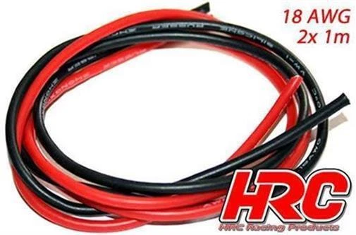 HRC Racing Cable TSW Pro Racing 18 Gauge / 0.8mm2 Plata (150 x 0.08) Rojo Y Sc - Imagen 1 de 1