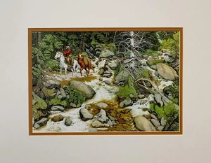 Bev Doolittle The Forest Has Eyes Matted Print fits a standard 11x14 frame. - Picture 1 of 1
