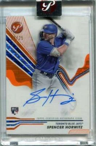 2024 Topps Pristine Autographs Orange Refractor Spencer Horwitz RC Auto 19/25 - Foto 1 di 2