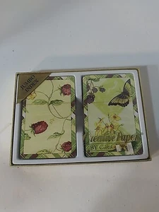 C.R. Gibson Vintage Creative Papers 2 Decks Playing Cards Briar Rose Sealed - Picture 1 of 6