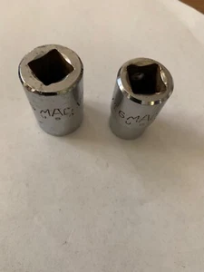 MAC TOOLS V182, 9/16 & 11/16 Sockets 12-Point 1/2" Drive Shallow Vintage USA - Bild 1 von 4