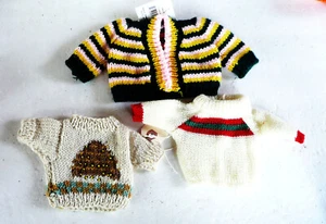 3 STRICKPULLOVER FÜR KATZEN HUNDE BÄREN KLEIDUNG NIE BENUTZT 1 WEIHNACHTSBAUM - Bild 1 von 5