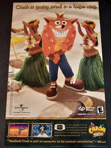 CRASH BANDICOOT: The Huge Adventure GBA ~ Página de cómic vintage anuncio impreso 2002 - Imagen 1 de 1