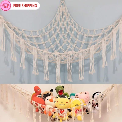 Animal Storage Hammock  Net Corner Large Toy Hammock for Stuffed Animals Room - Image 1 of 4