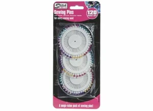 120er Pack Runde Perlen Kopf Nadeln Schneiderei Nähen Basteln Hochzeiten Knopflöcher - Bild 1 von 3