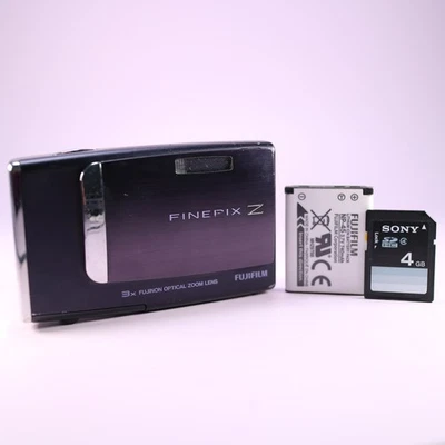 Fujifilm Digital Camera FinePix Z10fd 7.2MP Black Tested - Image 1 of 4
