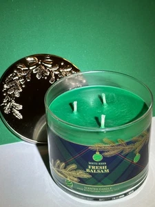 Bath & Body Works ~ White Barn "FRESH BALSAM" 3-Docht-Kerze 14,5 Oz. - Bild 1 von 5