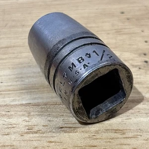 Plvmb Plumb Plomb 1/2" Shallow Socket 1/2" Drive 12 Point 5416 Vtg USA - Picture 1 of 7