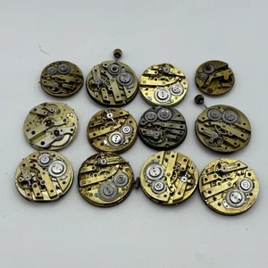Bundle Mixed Antique / Vintage Pocket Watch Movements Joblot PARTS REPAIR SPARES - Picture 1 of 8