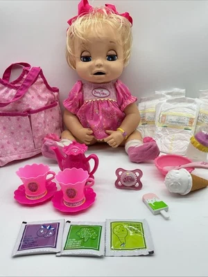 Baby Alive Soft Face 2006 Blonde Blue Eyes English Speaking Original  Accessorie - Image 1 of 4