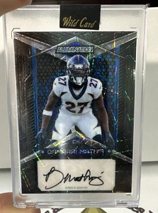 2022 Wild Card Alumination Damarri Mathis # AB-17 Black Lazer Board RC Auto 2/5 - Picture 1 of 2