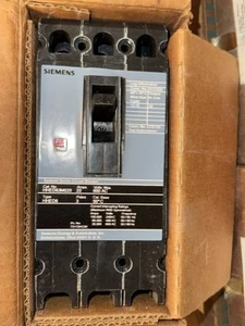 Disyuntor Siemens Nuevo HHED63M020, 20 AMP 600 Voltios 3 Polos - Imagen 1 de 2