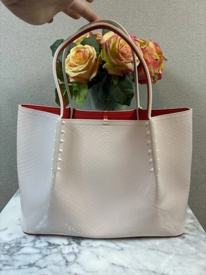 NWT Christian Louboutin Leche Patent Birdy Cabarock Snake Skin Tote Bag - $1790 - Image 1 of 4