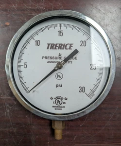 🤪 TRICE 6" 1/4 NPT SPUR 500XB 0-30 PSI 500XB6002LA30 - Bild 1 von 4