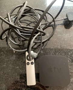 Apple A1469 Apple TV 3rd Gen HD Wi-Fi  With Remote And Power Cable   - Picture 1 of 4