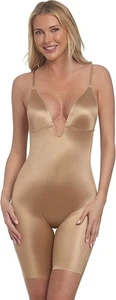 Dominique E3330 Unity Low Back Thigh Shaper Bodysuit Mocha Size M - Picture 1 of 4
