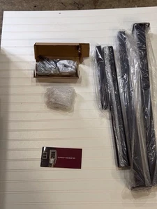 2/3/4/5Steps Handrails Hand Rails Stair Metal Porch Railing W/ Installation Kit - Picture 1 of 2
