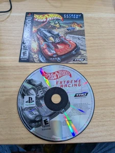 O1 Hot Wheels: Extreme Racing PS1 Polished Disc & Manual Only NO BACK - Bild 1 von 1