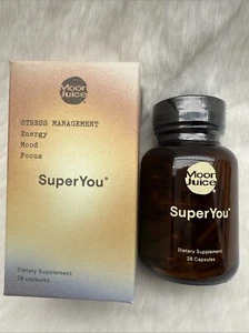 Moon Juice SuperYou Daily Stress Management Supplement - 28 Capsules - Sealed - Picture 1 of 3