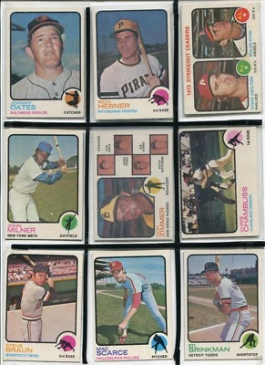 *Y - 1973 Topps 27 card lot: Steve Carlton, Nolan Ryan, Don Zimmer, Chamblis,etc - Image 1 of 4