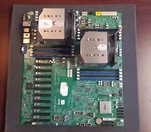 Supermicro X9DRX+-F Motherboard with two E5-2637 3.0GHz CPUs and 16GB 1600 DDR3 - Picture 1 of 6