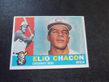 1960 TOPPS BASEBALL HIGH SERIES CARD #543 ELIO CHACON REDS EX-MT+