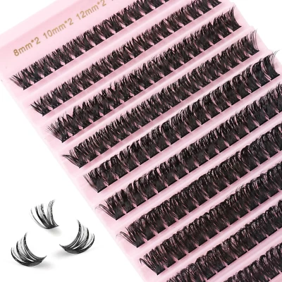 Glowing Win Individual Eyelashes Russian 80D Cluster Lashes 180 Stück Wimperncluster