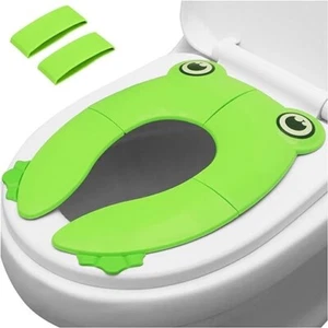 Toilet Seat Cover | Folding Travel Toilet Seat for Children and Potty Training - Picture 1 of 6
