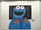 COOKIE MONSTER EDIBLES ORIGINAL GEORGE SILLIMAN OUTSIDER LOWBROW ART SEASAME ST