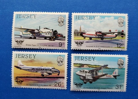 Jersey Stamps, Scott 336-339 Complete Set MNH Cover