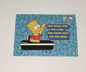 Topps 2002 Simpson Card Sticker #26 Bart Simpson One Small Step - Bild 1 von 2