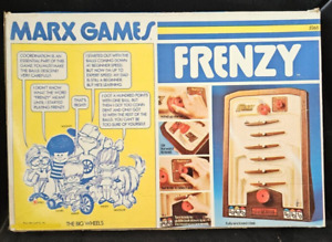 Vintage 1974 Frenzy Marx Pinball TableTop Arcade Style Marble Flipper Skill Game