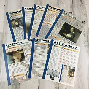 Microsoft Home Art Gallery Cards from PC CD-ROM Vtg Complete Set of 7 - Picture 1 of 3