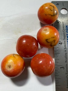 Red Limestone Apple Coral Beads     Limestone Tiger Coral Beads - Picture 1 of 42