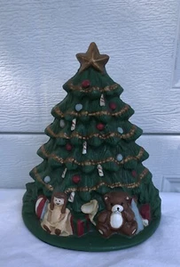 Antico fermaporta albero di Natale in ghisa pesante vintage - Foto 1 di 8