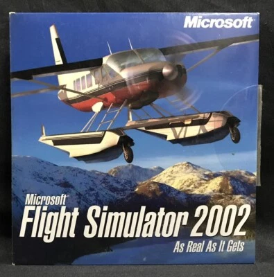 MICROSOFT FLIGHT SIMULATOR PC GAME 2002 GC FAST FREE POST - Image 1 of 4