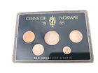 Norway 5 Uncirculated Coins 1985 Coin Set from the Royal Mint