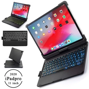 2020 iPad Pro 11" 12.9" iPad 7 10.2" 10.5" iPad Air 9.7" Keyboard Case for Apple - Picture 1 of 19