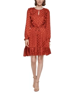 Tommy Hilfiger Damen Midi Kleid Chiffon Neckholder - Bild 1 von 3