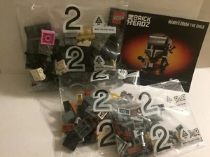 Star Wars Lego The Mandalorian Brick Headz Unopened Loose Set - Picture 1 of 4