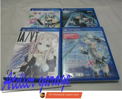 Vita Hatsune Miku Project Diva f + 2nd + New X + IA/VT COLORFUL 4 Set Japanese - Image 1 of 4