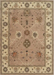 8X5 Oushak Rug Hand Made rug all area rug Cream and Peach color rug All Size - Picture 1 of 6