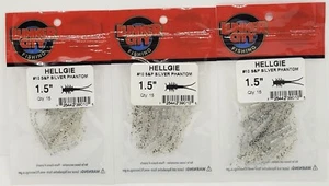 (MENGE 3) LUNKER CITY 1,5" HELLGIE #10 S&P SILVER PHANTOM - 15 STCK. PRO PACKUNG - Bild 1 von 2